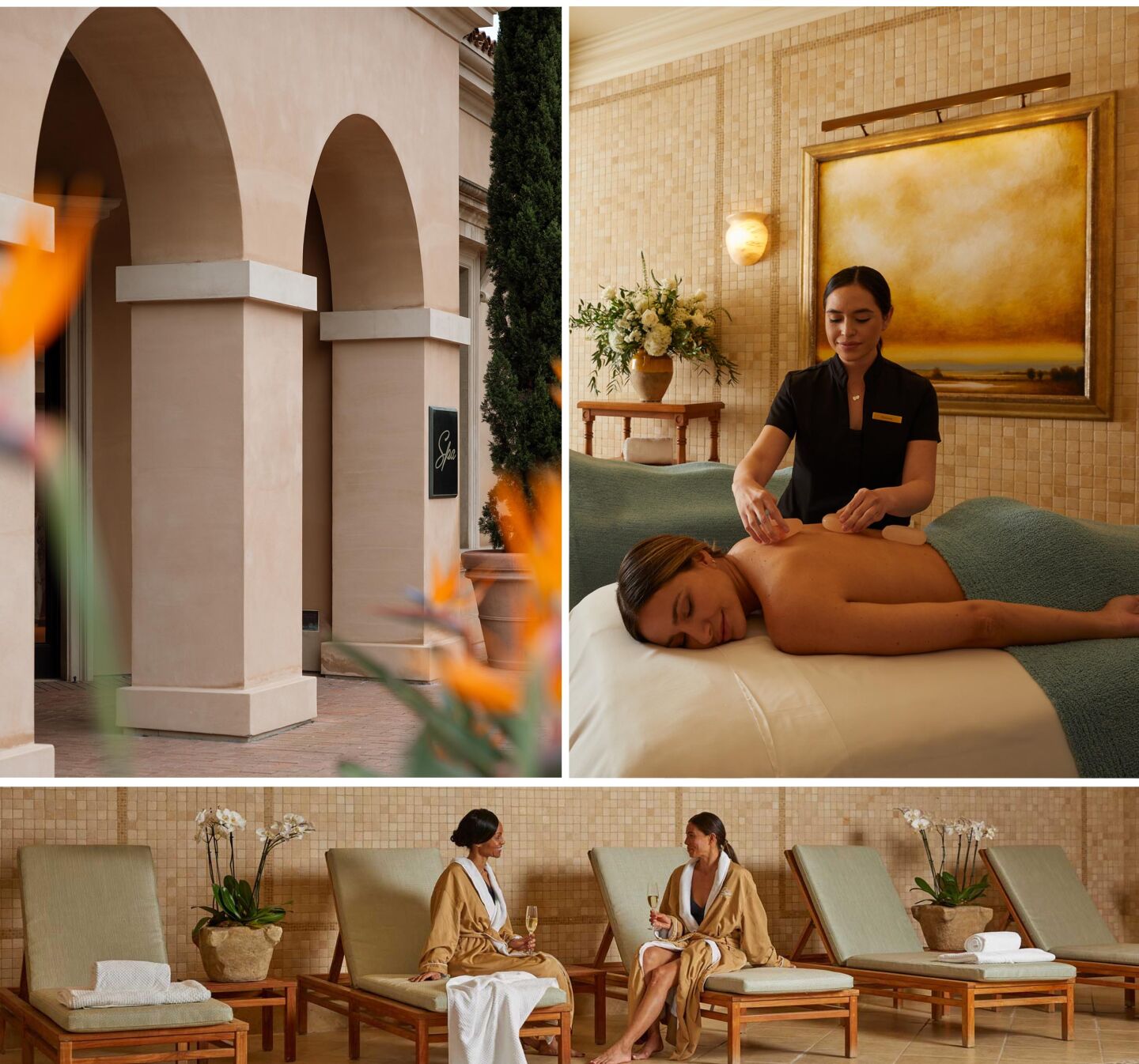 pelican hill spa interior and exterior